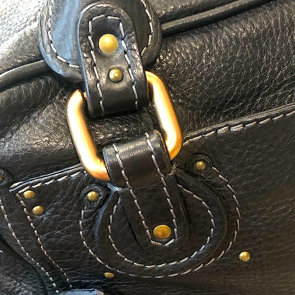 SOLD CHLOE Paddington Black Leather Padlock Bag with Lock and Key COA Dust Bag - Picture 11 of 17